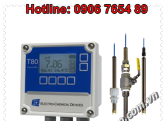 Đầu dò, cảm biến, bộ hiển thị, bộ điều khiển, pH Meter – T80-PHS80