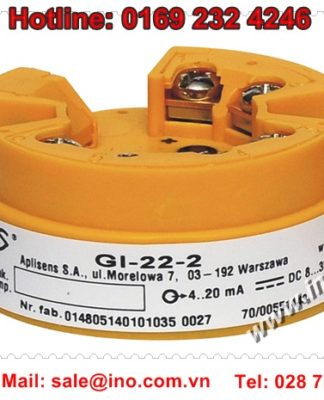 Bộ chuyển đổi tín hiệu cảm biến nhiệt độ Aplisens – Head-mounted temperature transmitter type GI-22-2, GIX-22-2 – Aplisens Việt Nam