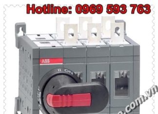 Công tắc chuyển đổi – Manual Change-over Switches – OT250E03CP – 250A 3P – ABB Việt Nam