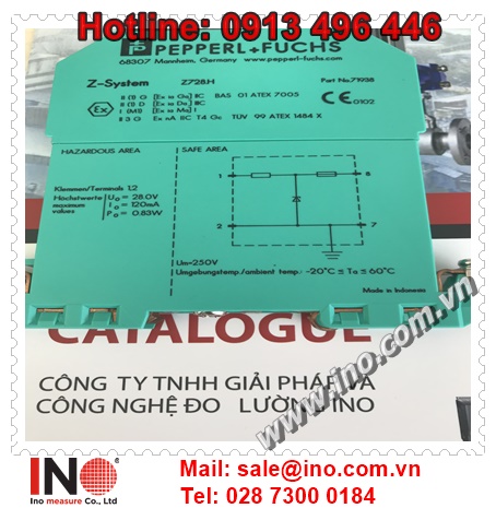 Thiết bị bảo vệ Z728 Pepperl+Fuchs - Zenner Barrier - Pepperl+Fuchs Việt Nam