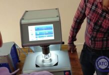 Burstmatic Mesdan Fabric Bursting Strength Tester – Máy kiểm tra và đánh giá sức bền của vải (Sức chịu nổ). AOIP Việt Nam | Distributor