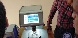 Burstmatic Mesdan Fabric Bursting Strength Tester – Máy kiểm tra và đánh giá sức bền của vải (Sức chịu nổ). AOIP Việt Nam | Distributor