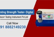 Pacorr Testing Instruments, máy đo độ bục vải, da và giấy (Đo độ bền nổ) Bursting Strength Tester – Digital. AOIP Việt Nam | Distributor