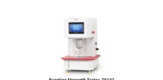 Bursting Strength Tester TF142, to test the bursting strength of paper, woven or knitted fabrics, non-woven, fabric, and board. AOIP Việt Nam | Distributor
