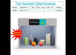 Thiết bị đo màu cho công nghiệp giày da và dệt may – Color Assessment Cabinet with D65/TL84/CWF/UV/F/A