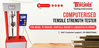 Computerised Tensile Strength Tester | Universal Testing Machine for Plywood | Texcare Instruments AOIP Việt Nam | Distributor