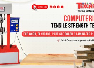 Computerised Tensile Strength Tester | Universal Testing Machine for Plywood | Texcare Instruments AOIP Việt Nam | Distributor