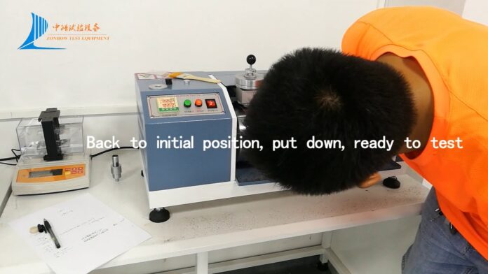 Tiêu đề: Đánh giá và ứng dụng của thiết bị đo lường DIN ABRASION TESTER trong ngành giày da và dệt may