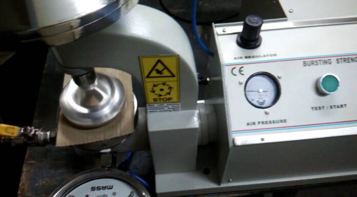 “FIBRETEC BURSTING STRENGTH TESTER – MULLEN TYPE FBI PT 1011B: Thiết bị cần thiết cho nhà máy, phòng thí nghiệm và tự động hóa”