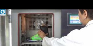 Thiết bị không thể thiếu trong hoạt động của các nhà máy sản xuất giày da, footware hay dệt may GT-7005-R – Máy thủy phân rã đông vật liệu giày Hydrostatic Head Tester