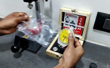SHORE D HARDNESS TESTER WITH STAND – ASTM D2240 AOIP Việt Nam | Distributor