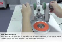Bí mật của Taber Abrasion Tester TF214 – Giải pháp hoàn hảo cho việc đo lường và kiểm tra chất lượng giày da và dệt may trong công nghiệp