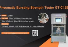 Thiết bị đo cường độ nổ vải GT-C12B – Giải pháp hoàn hảo cho ngành công nghiệp dệt may