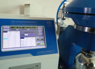 DRK109CQ Double head pneumatic type touch screen Bursting Strength Tester AOIP Việt Nam | Distributor