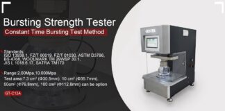 “Thiết bị đo đạc Fabric Bursting Strength Tester (CTB Test) GT-C12A – Sức mạnh tối đa cho sự đáng tin cậy trong sản xuất- tiêu chuẩn marketing
