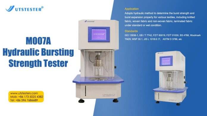 M007A Hydraulic Bursting Strength Tester – Giải pháp hoàn hảo cho các kỹ sư, phòng thí nghiệm và nhà máy