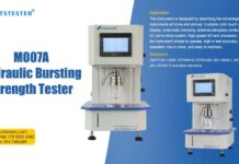 M007A Hydraulic Bursting Strength Tester – Thiết bị đo độ bền nổ (Operation)