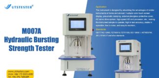 M007A Hydraulic Bursting Strength Tester – Thiết bị đo độ bền nổ (Operation)