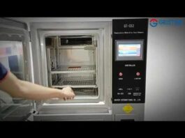 “Thiết bị phòng thí nghiệm: Buồng kiểm tra nhiệt độ và độ ẩm cho việc chuẩn bị và kiểm tra mẫu”