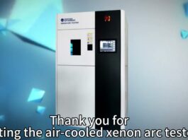 “Thiết bị kiểm tra Xenon Arc Tester YG611M từ đội ngũ FYI TEAM – Giải pháp hoàn hảo cho các nhà máy và phòng thí nghiệm”