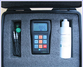 Ultrasonic Thickness Detector (PC-25A / 0.5 ~ 150mm measurement, resolution: 0.01mm / lamella for measurement / + RS232C)