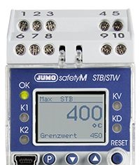 Jumo-Safety Temperature Limiter and Safety Temperature Monitor According to DIN EN 14597 (Model:JUMO safetyM STB/STW )